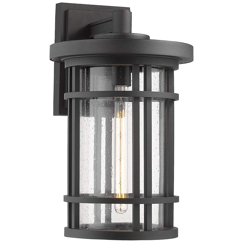 Image 1 Z-Lite Jordan 1 Light Outdoor Wall Sconce in Black