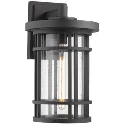 Z-Lite Jordan 1 Light Outdoor Wall Sconce in Black