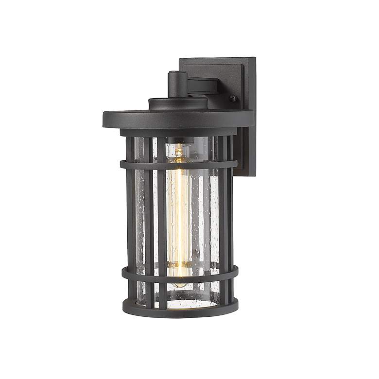 Image 3 Z-Lite Jordan 1 Light Outdoor Wall Sconce in Black more views