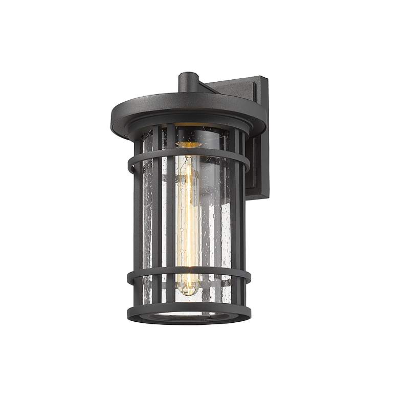 Image 4 Z-Lite Jordan 1 Light Outdoor Wall Sconce in Black more views