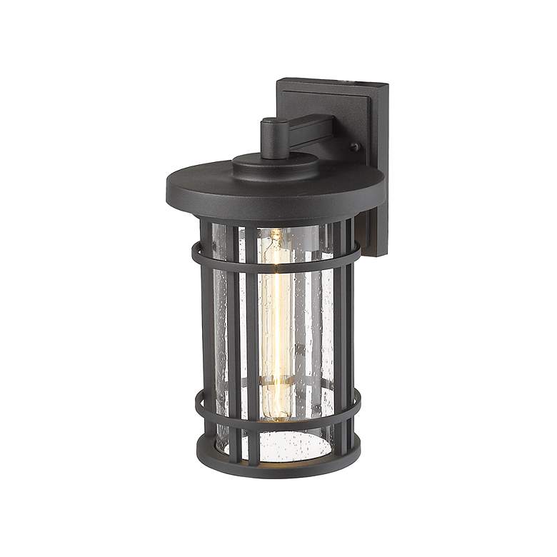 Image 5 Z-Lite Jordan 1 Light Outdoor Wall Sconce in Black more views