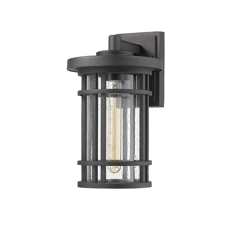 Image 6 Z-Lite Jordan 1 Light Outdoor Wall Sconce in Black more views