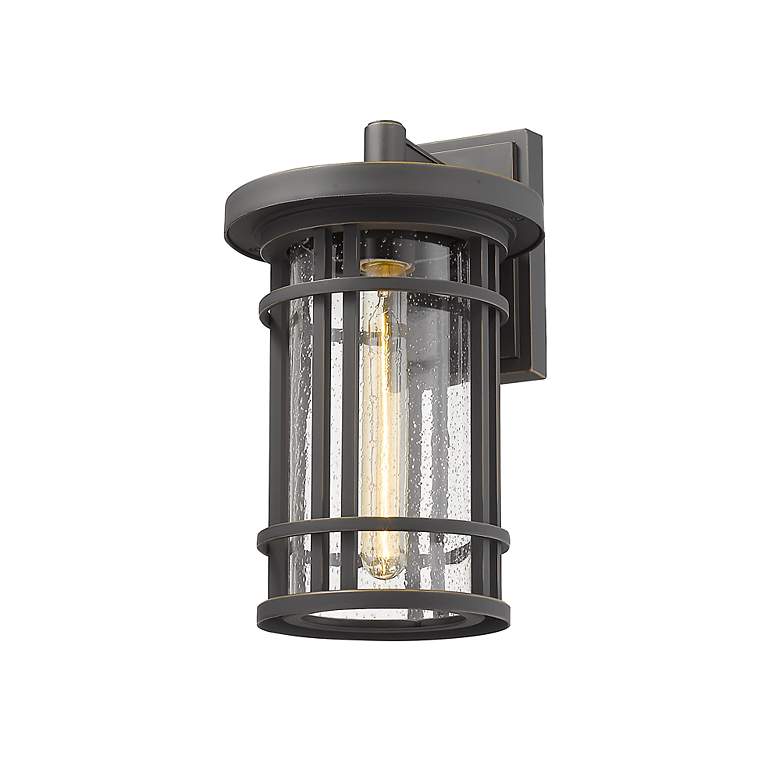 Image 5 Z-Lite Jordan 1 Light Outdoor Wall Sconce in Oil Rubbed Bronze more views