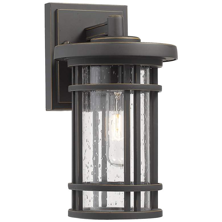Image 1 Z-Lite Jordan 1 Light Outdoor Wall Sconce in Oil Rubbed Bronze