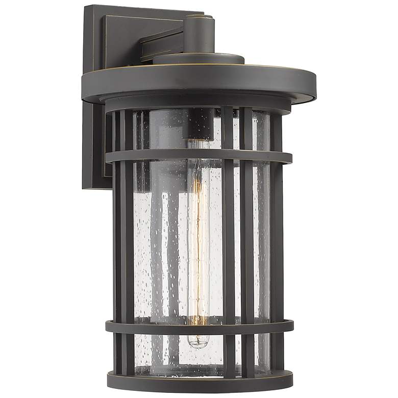 Image 1 Z-Lite Jordan 1 Light Outdoor Wall Sconce in Oil Rubbed Bronze