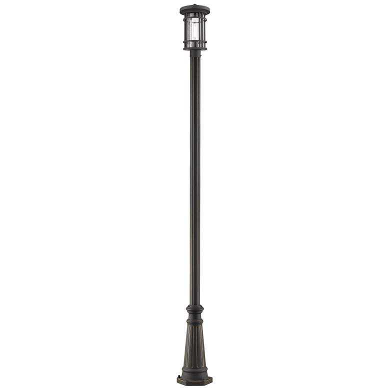 Image 1 Z-Lite Jordan 108 1/2"H Oil-Rubbed Bronze Outdoor Post Light