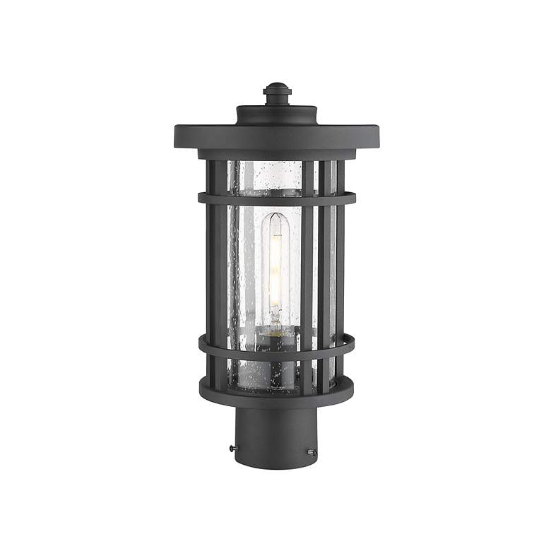 Image 4 Z-Lite Jordan 14 3/4" High Black Outdoor Post Light more views