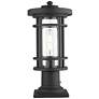 1_Z-Lite Jordan 16 3/4" High Black Outdoor Pier Mount Light