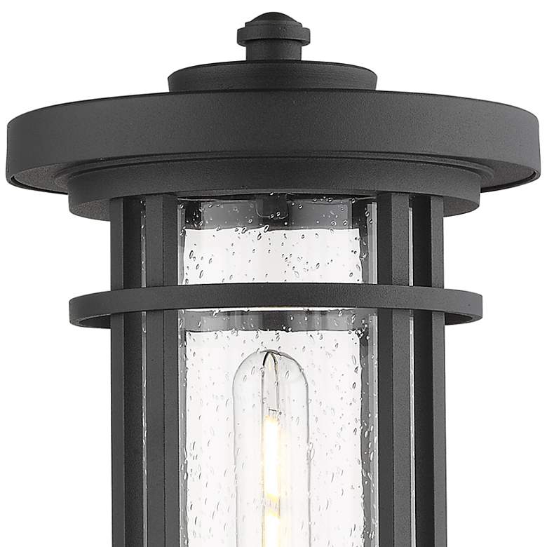 Image 2 Z-Lite Jordan 16 3/4" High Black Outdoor Pier Mount Light more views