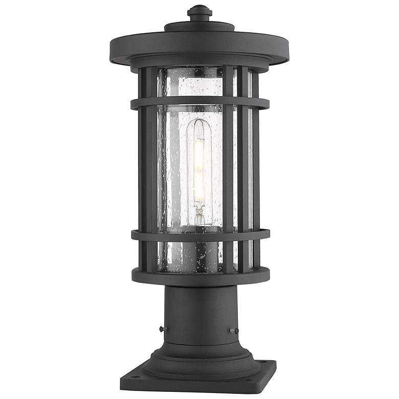 Image 5 Z-Lite Jordan 16 3/4" High Black Outdoor Pier Mount Light more views