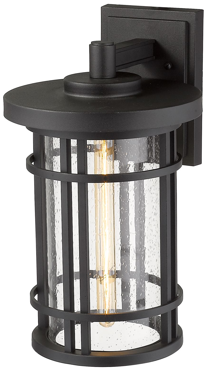 Image 6 Z-Lite Jordan 16 3/4" High Black Outdoor Wall Light more views