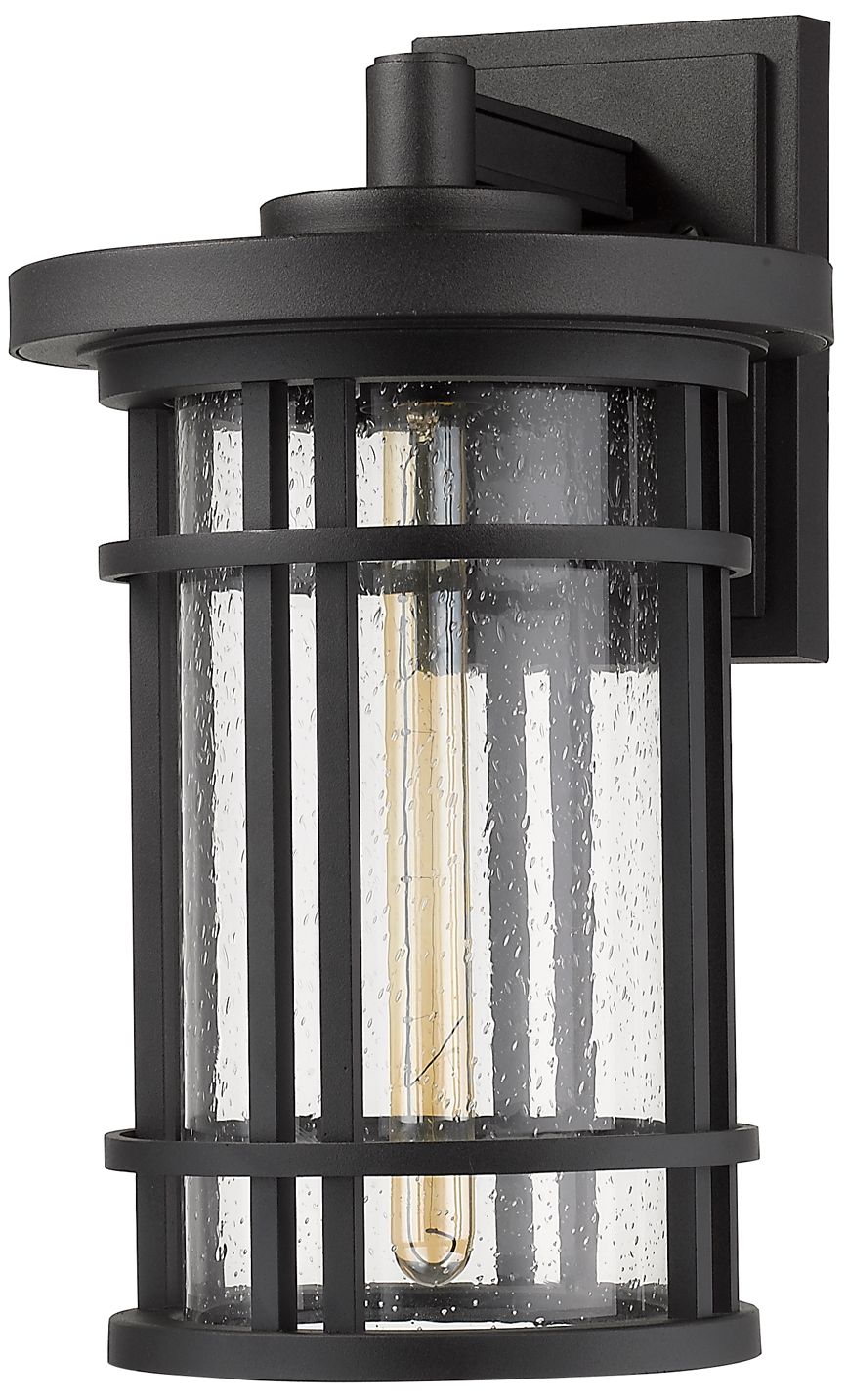 Image 7 Z-Lite Jordan 16 3/4" High Black Outdoor Wall Light more views