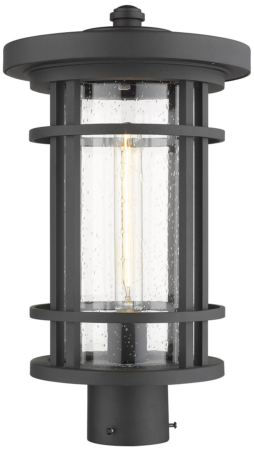Z-Lite Jordan 17 3/4" High Black Outdoor Post Light