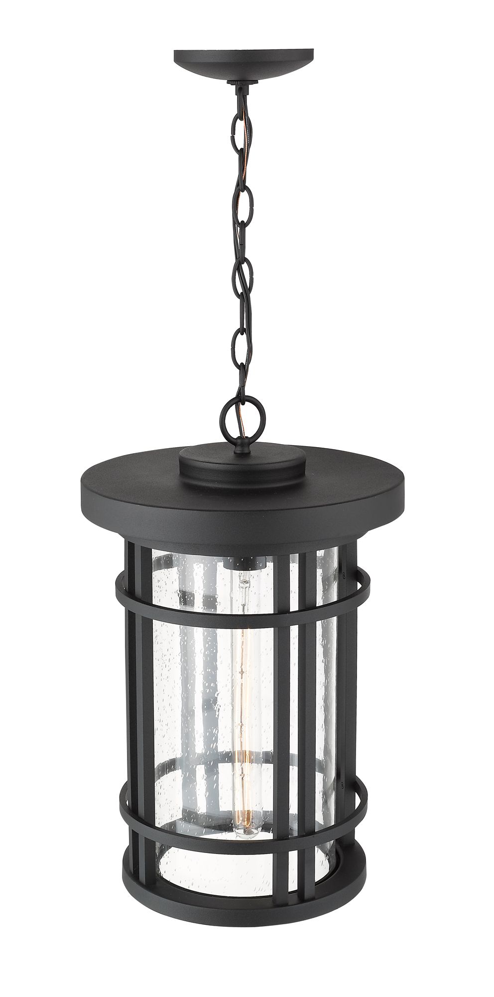 Image 5 Z-Lite Jordan 18 3/4" High Black Outdoor Hanging Light more views