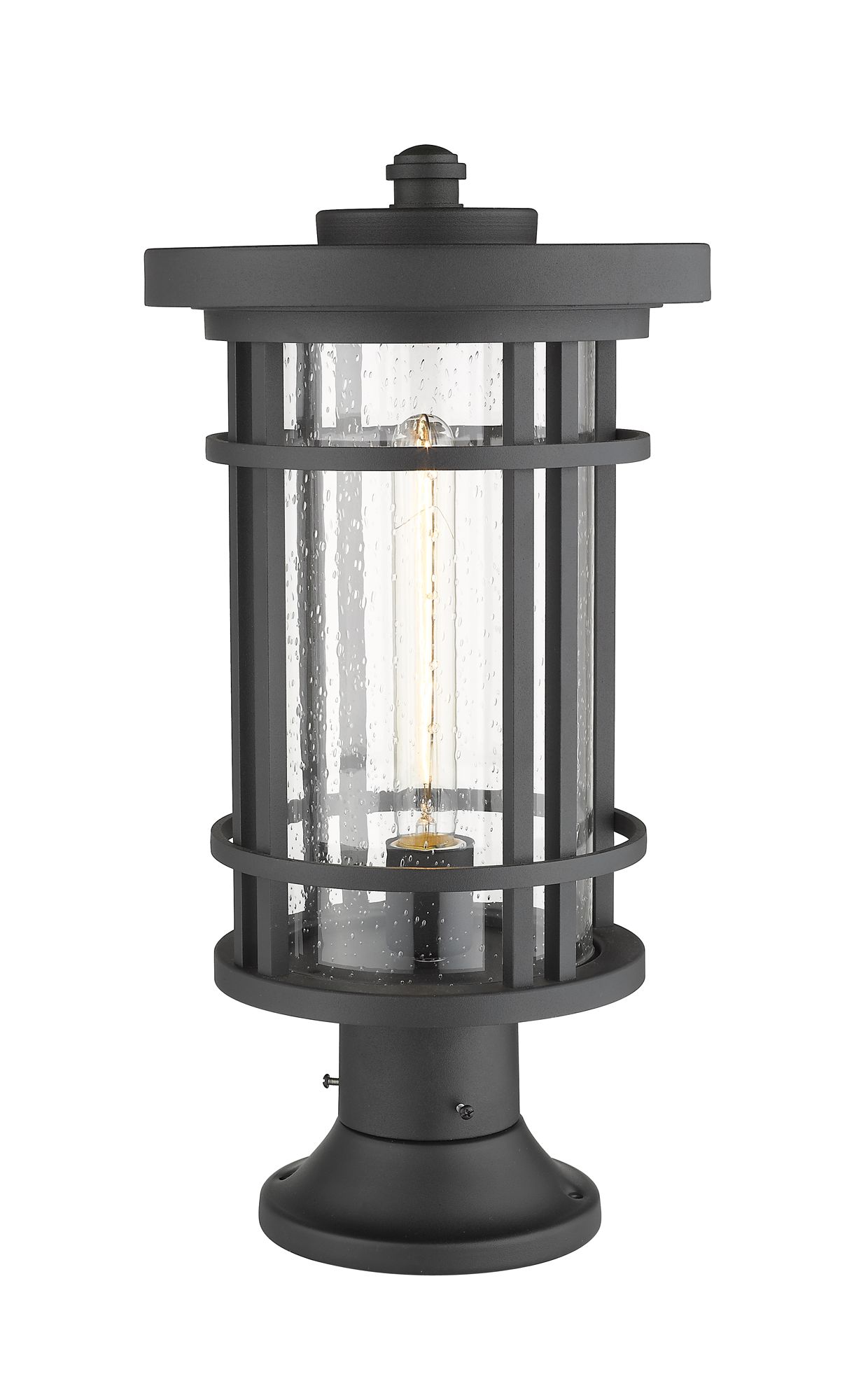 Image 5 Z-Lite Jordan 19 3/4" High Black Outdoor Pier Mount Light more views