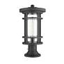 7_Z-Lite Jordan 19 3/4" High Black Outdoor Pier Mount Light more views