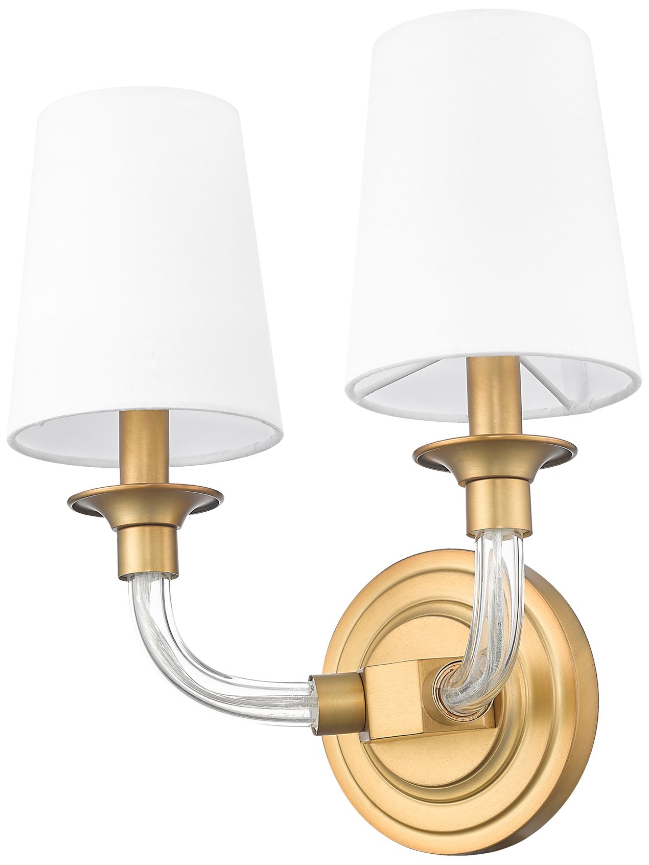 Z-Lite Katerina 13" High Rubbed Brass 2-Light Wall Sconce
