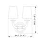 Z-Lite Katerina 13" High Rubbed Brass 2-Light Wall Sconce