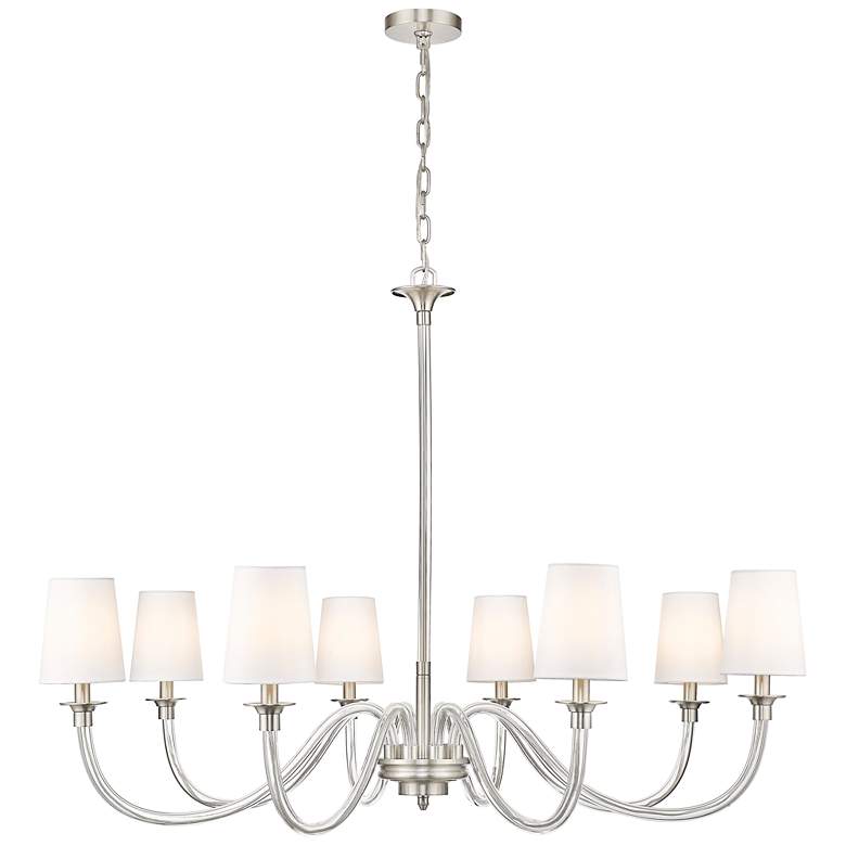 Image 1 Z-Lite Katerina 46" Wide Brushed Nickel 8-Light Chandelier