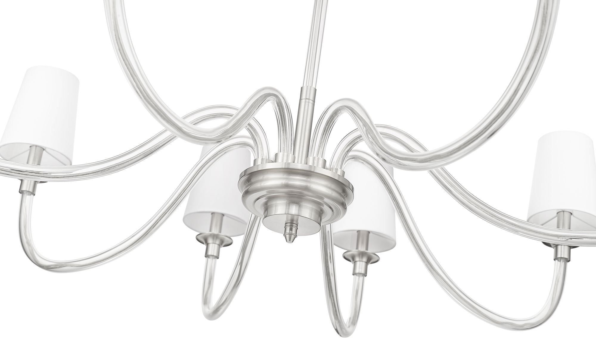 Thumbnail4 of Z-Lite Katerina 46" Wide Brushed Nickel 8-Light Chandelier more views