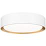 2_Z-Lite Kawan 12" Wide Matte White And Gold LED Ceiling Light