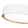 7_Z-Lite Kawan 12" Wide Matte White And Gold LED Ceiling Light more views