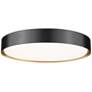 2_Z-Lite Kawan 20" Wide Matte Black And Gold LED Ceiling Light