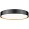 Z-Lite Kawan 20" Wide Matte Black And Gold LED Ceiling Light