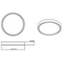 Z-Lite Kawan 20" Wide Matte Black And Gold LED Ceiling Light