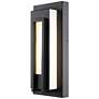 2_Z-Lite Keaton 12 1/2" High Black LED Outdoor Wall Light