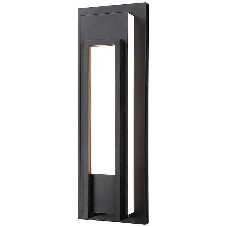 Image 2 Z-Lite Keaton 24" High Black LED Outdoor Wall Light