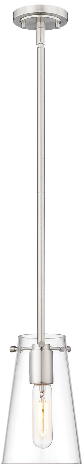 Image 2 Z-Lite Kira 5" Wide Brushed Nickel Mini Pendant