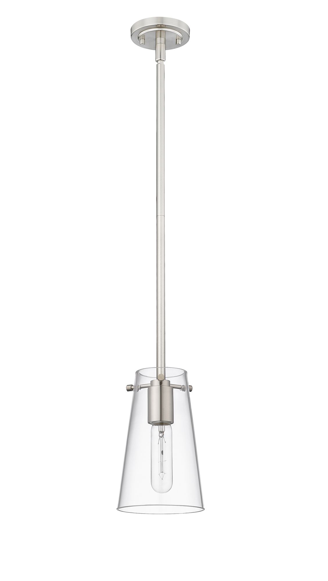 Z-Lite Kira 5" Wide Brushed Nickel Mini Pendant
