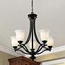 2_Z-Lite Lagoon 26 1/2" Wide Matte Black 5-Light Chandelier