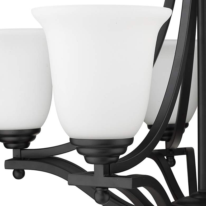 Image 5 Z-Lite Lagoon 26 1/2" Wide Matte Black 5-Light Chandelier more views