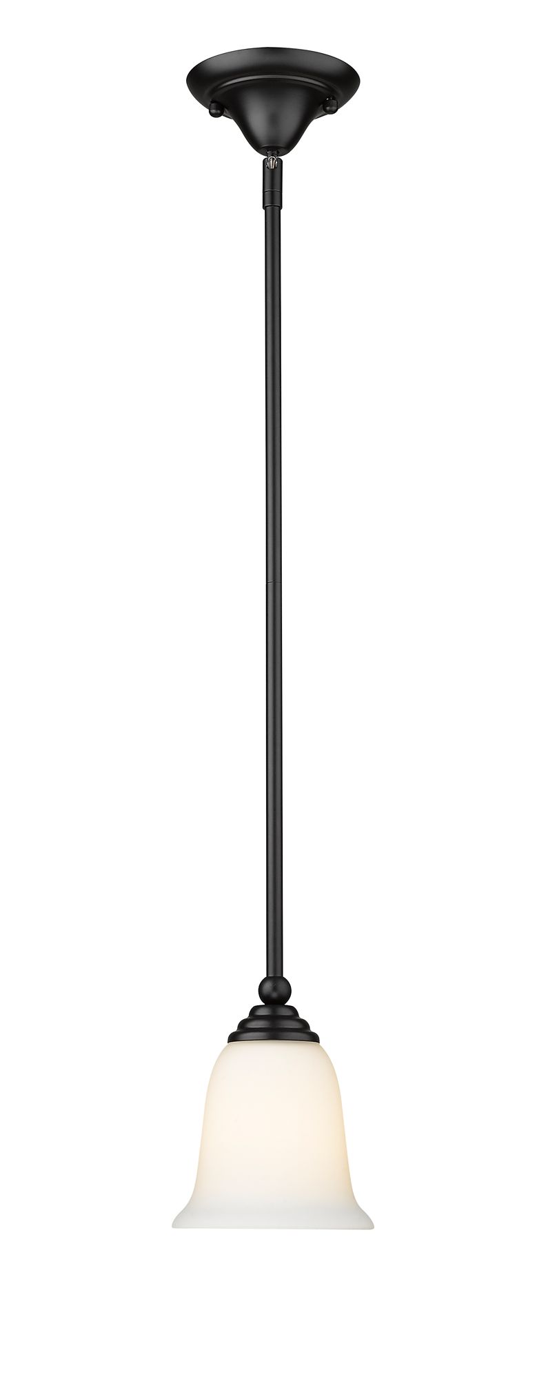 Image 4 Z-Lite Lagoon 6" Wide Matte Black Mini Pendant more views