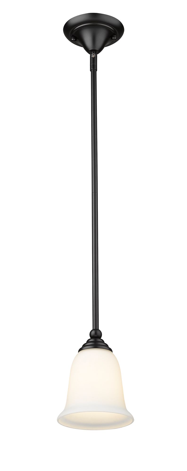 Image 5 Z-Lite Lagoon 6" Wide Matte Black Mini Pendant more views