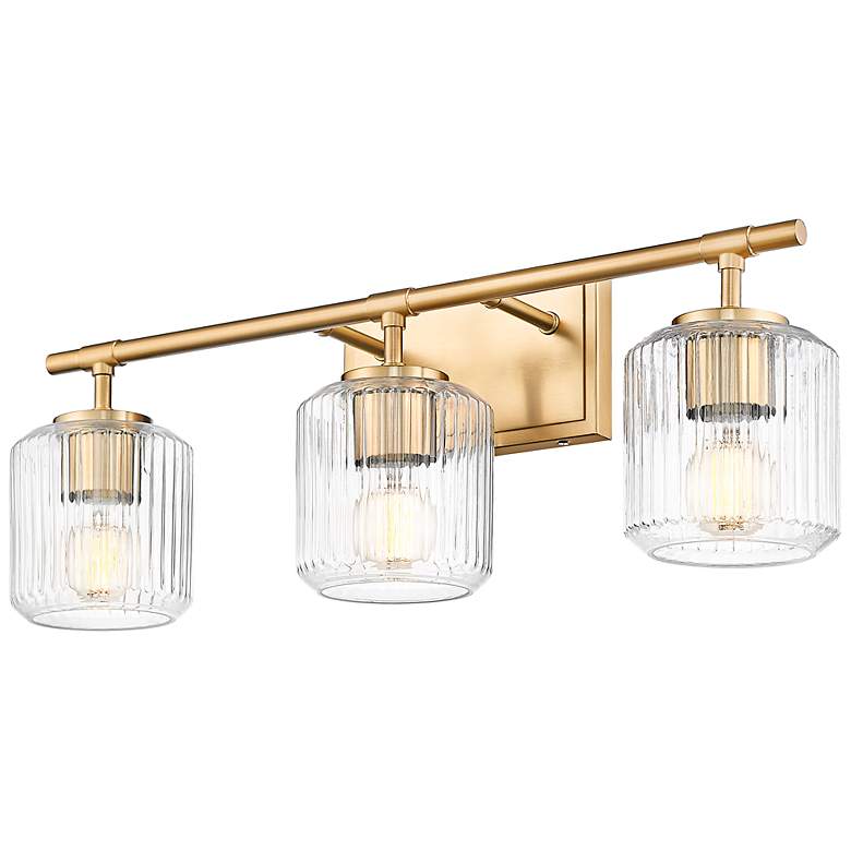 Image 3 Z-Lite Landon 24" Wide 3-Light Modern Gold Vanity Bath Light more views
