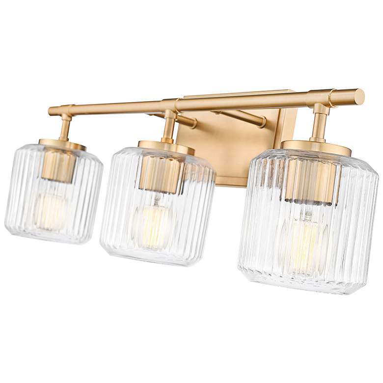 Image 5 Z-Lite Landon 24" Wide 3-Light Modern Gold Vanity Bath Light more views