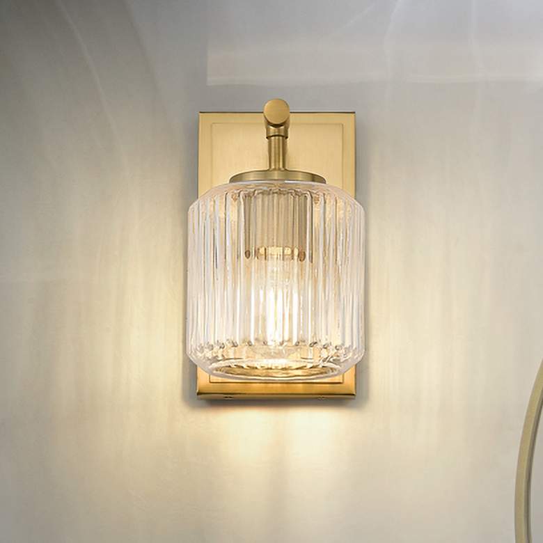 Image 1 Z-Lite Landon 8 3/4" High Modern Gold Wall Sconce