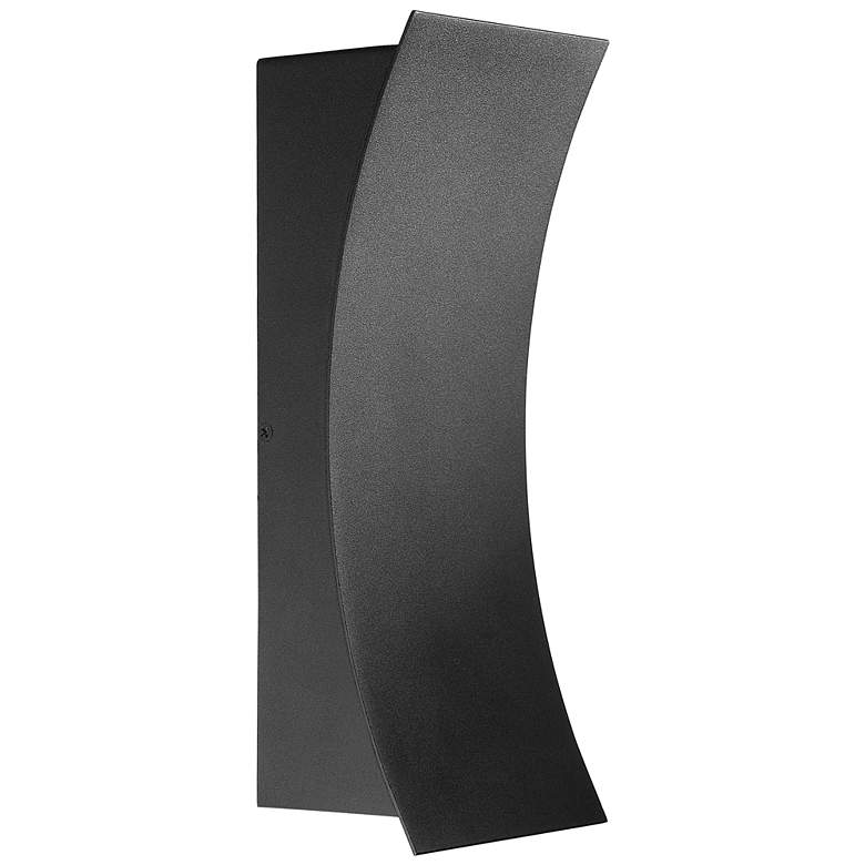 Image 1 Z-Lite Landrum 12" High Black LED Outdoor Wall Light