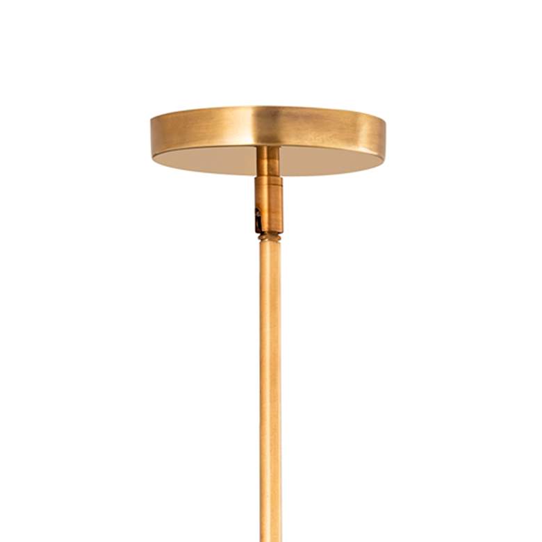 Image 3 Z-Lite Landry 14" Wide Rubbed Brass Matte Black Pendant Light more views