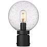 1_Z-Lite Laurent 11 1/2"H Black Clear Glass Outdoor Post Light