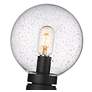 4_Z-Lite Laurent 11 1/2"H Black Clear Glass Outdoor Post Light more views