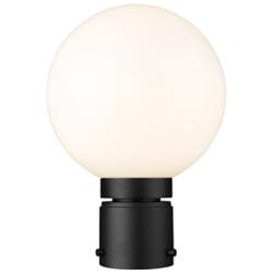 Z-Lite Laurent 11 1/2"H Black Opal Glass Outdoor Post Light