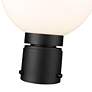 4_Z-Lite Laurent 11 1/2"H Black Opal Glass Outdoor Post Light more views