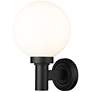 3_Z-Lite Laurent 12 1/2" High Black Outdoor Wall Light