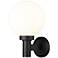 Z-Lite Laurent 12 1/2" High Black Outdoor Wall Light