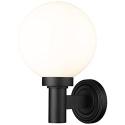 Z-Lite Laurent 12 1/2" High Black Outdoor Wall Light