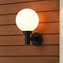 2_Z-Lite Laurent 12 1/2" High Black Outdoor Wall Light